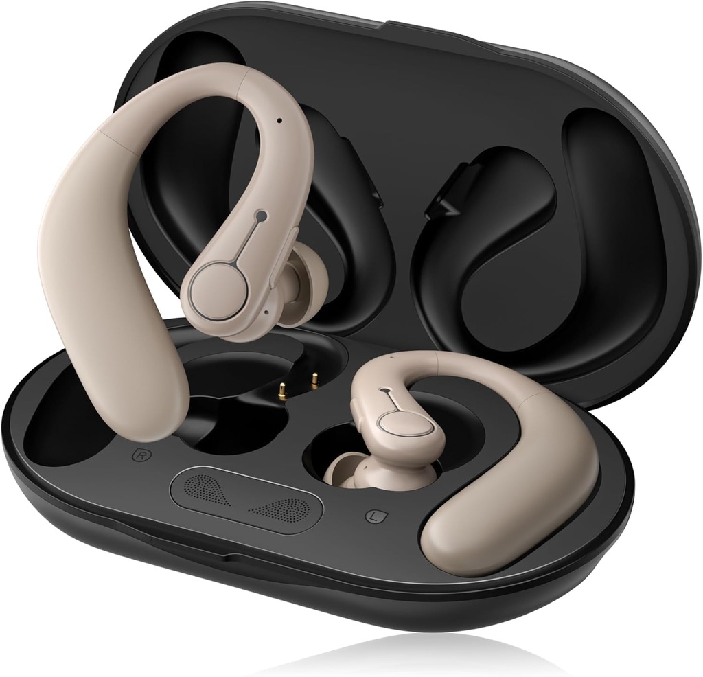 補聴器、Bluetoothのシニアのための補聴器、ノイズキャンセレーション付き充電式補聴器、5レベルのボタンボリュームコントロール、OTCの補聴器を聴覚障害、クリアサウンド