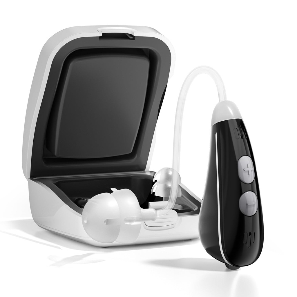 Ceretone Hearing Aids for Seniors - Nexus OTC Hearing Aids with Superior Sound, Discreet & Light Weight, Great Gift, Black