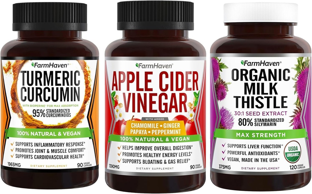 生姜とミルクの牛と黒胡椒とリンゴのサイダー酢とファームハブンターメリッククルクミン