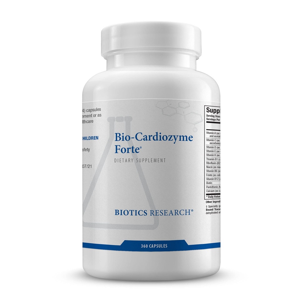 生物医薬品の研究の生物Cardiozymeのフォルテの健康な中心のMultivitaminの広いスペクトルの公式は心臓血管の健康および機能、強力な酸化防止サポート360のカプセルを支えるために設計しました