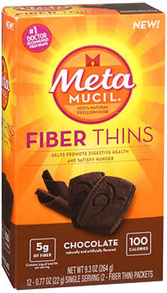 Metamucil繊維の薄い、チョコレート、12のパケット、9.3のoz - 2のパック