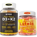 NEVISSの砂糖の自由なルテインのグミー60の計算+ビタミンD3のグミー60の計算