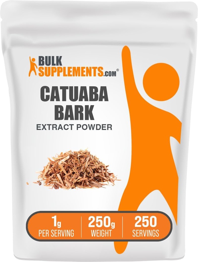 BulkSupplements.com Catuaba Barkエキスパウダー - Catuaba Barkパウダー、ハーブサプリメント - ビーガン&グルテンフリー、サービングあたり1g、250g(8.8オンス)(パッケージ1)