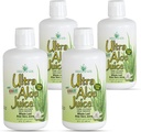 Aloe Ultra Aloe Veraジュースの奇跡、1 Qt。 4パック、全葉、純粋、濾過、コンテンツおよび純度(ガロン)のために証明される