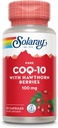 Solaray 純粋な CoQ10 100mg と Hawthorn Berry, CoEnzyme Q10 と ビタミン E と 細胞エネルギーと心臓の健康サポート, ラボ検証済み, 60 日保証, 30 のサービング, 30 カプセル