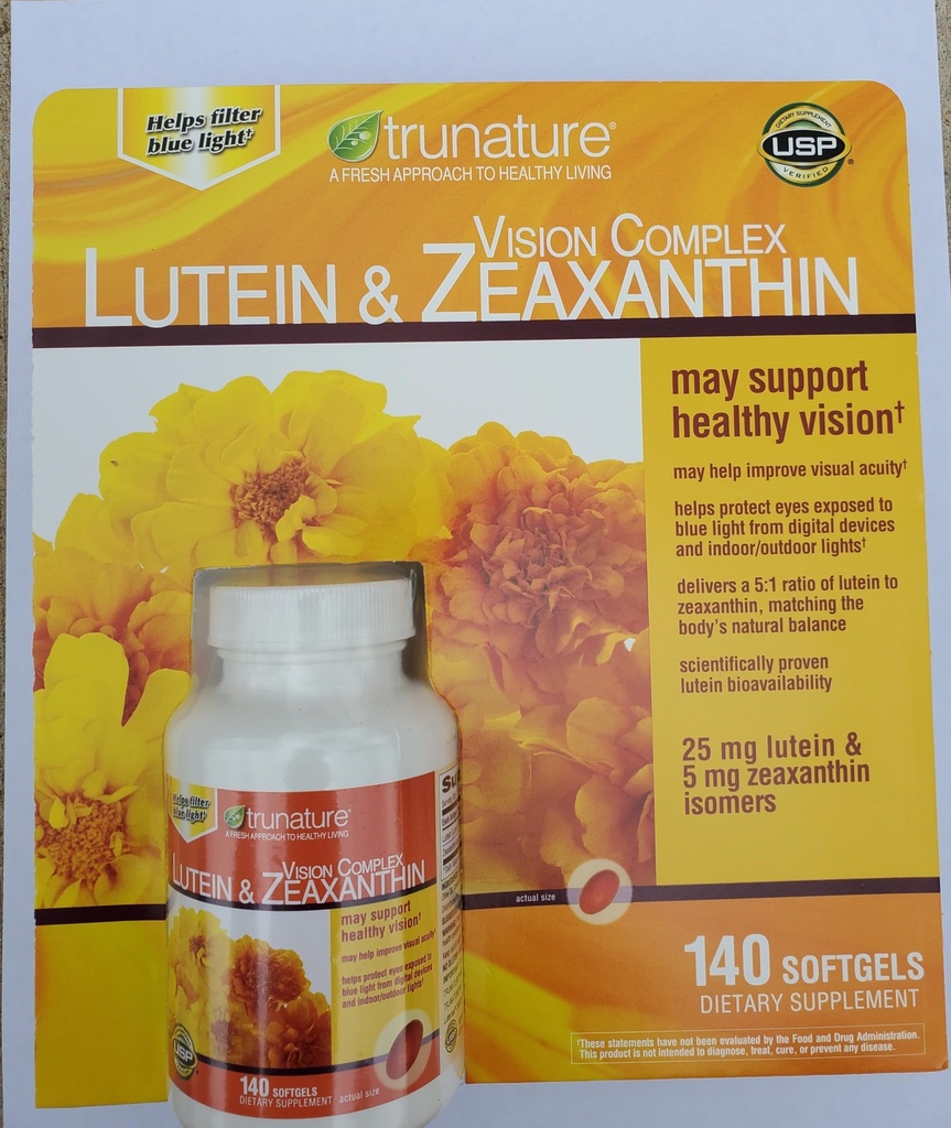 Tru-Nature Vision Complex Lutein & Zeaxanthin、140 Softgelsのバンドル