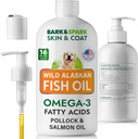 犬のためのBARK&SPARK魚油 - 天然オメガ-3 - スキン&コートサポート -ペットEPA + DHAのための液体食品サプリメント ジョイント機能用脂肪酸、免疫&ハートヘルス16(fl oz)、サーディン&クリル