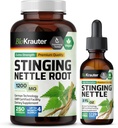 BIO KRAUTER Stinging Nettle 250 Capsules & Stinging Nettle Tincture 2 Fl. Oz.