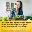 自然はエネルギーを作った B12 1000 mcg、エネルギー代謝サポートのための栄養補助食品、150 グミ、75 日の供給(パッケージ 2)