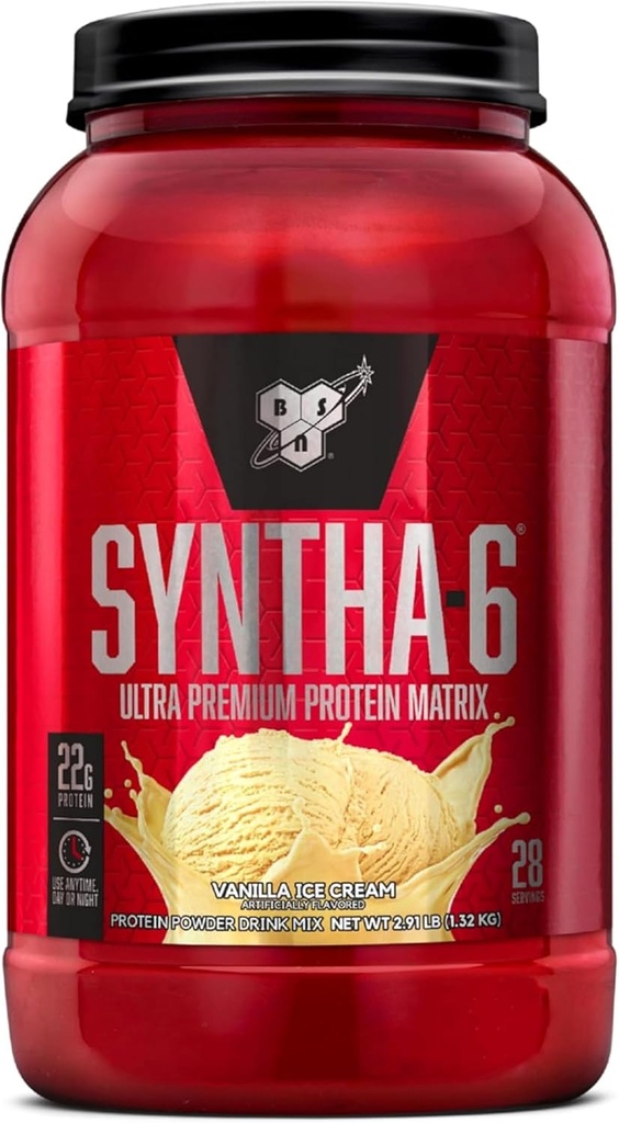 BSN SYNTHA-6 タンパク質 - バニラアイスクリーム 3 ポンド.