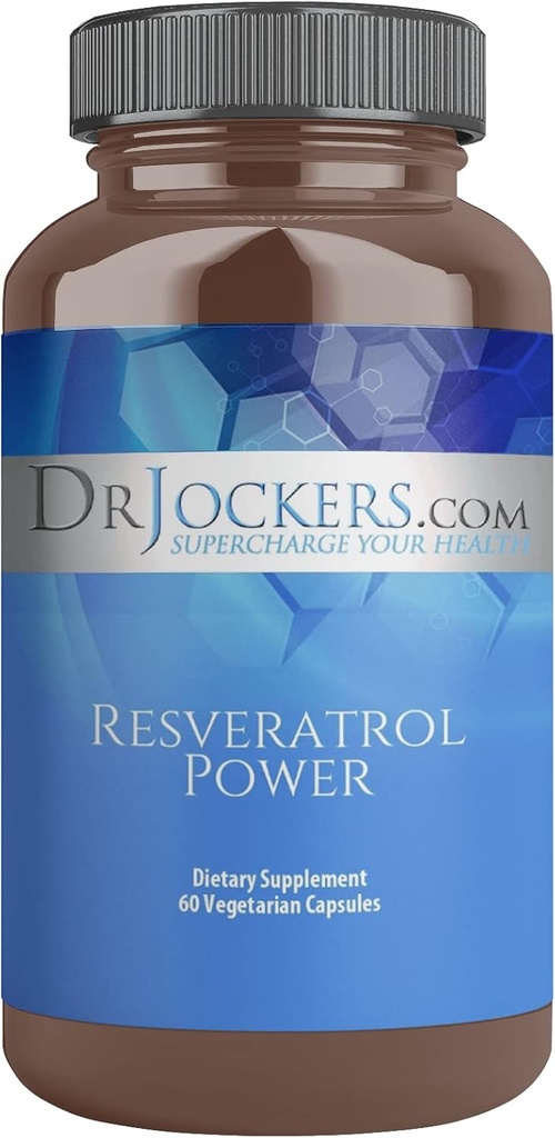 ジョッカーズ博士によるレスベラトロール電力, 免疫サポート付き, アンチエイジング, 皮膚の健康のために重要な, トランスレスベラトロール, 200 mg, 60 日の供給