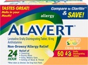 Alavertアレルギー24時間の救助、Citrusのバーストの味、口頭でアレルギーのタブレット、非眠気のAntihistamine、Loratadine 10mg、60の計算を崩壊して下さい