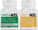 Omega-3自然な接合箇所の救助の補足の自然な筋肉サポート、緑の浸されたMusselオイルの接合箇所サポート、Fishy Aftertaste無し、60のSoftgelsは骨の臭気蛋白質30カプセルの1本のびんをプラスします