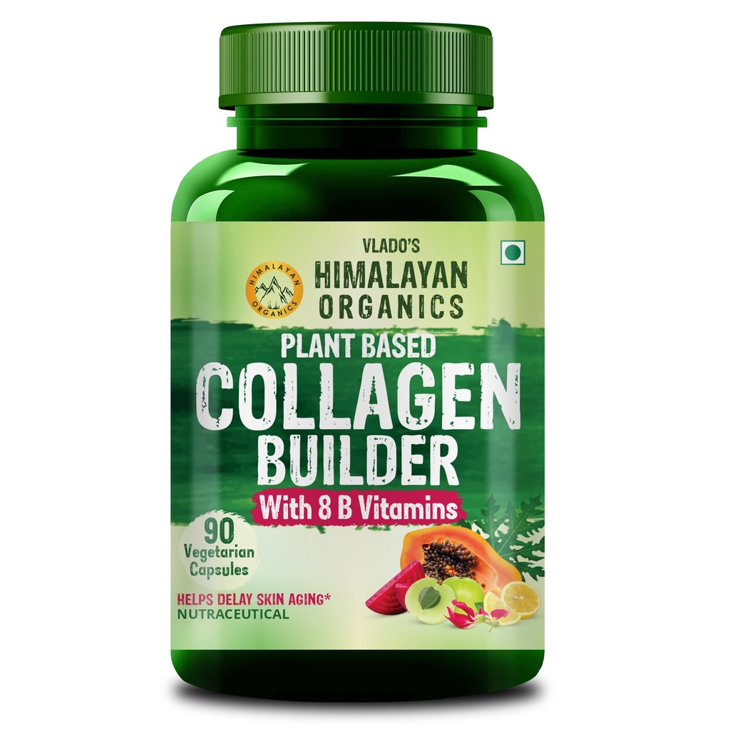 Himalayanの有機性BiotinおよびビタミンC 90の野菜のカプセルが付いている毛および皮のためのコラーゲンの建築者