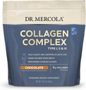 Dr. Mercola Collagen Complexパウダー - 皮膚の弾力性と関節機能をサポート - マルチソースコラーゲンタイプI II III - 10.89 oz (30 サービング) - チョコレート