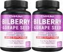 ビルベリー、ブドウ種子、ニンジン、エルダーベリーなどのBilberryカプセル - 120カプセルフォーマー4ヶ月の供給(パッケージ2)