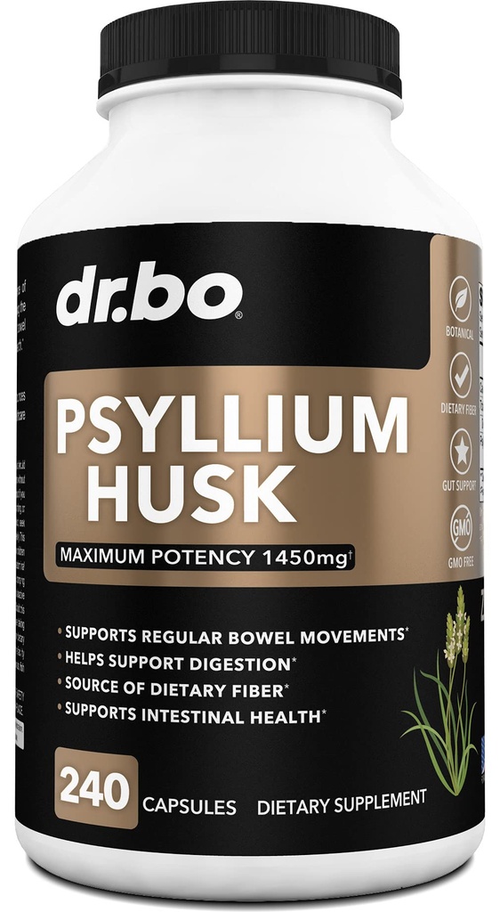 Psyllium のカプセル繊維の補足-大人のための便秘の救助のための自然な粉のカプセル-栄養の容解可能な繊維の丸薬及び毎日の規則的なサポート-バルク シードの殻の消化器は補います