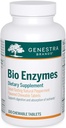Genestraブランドバイオ酵素 | ケブル錠の完全消化酵素処方 | 100 ケブル錠 | ナチュラルペパーミント風味