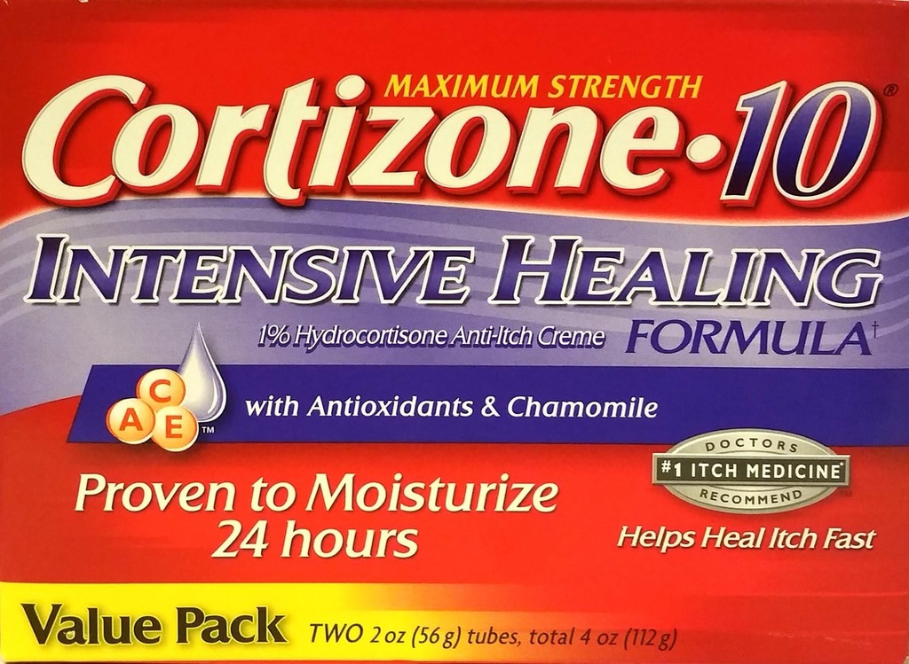 Cortizone-10の酸化防止剤およびChamomileの2つの2つのozの管が付いている最高の強さのCortizone-10の集中的なHealingの方式