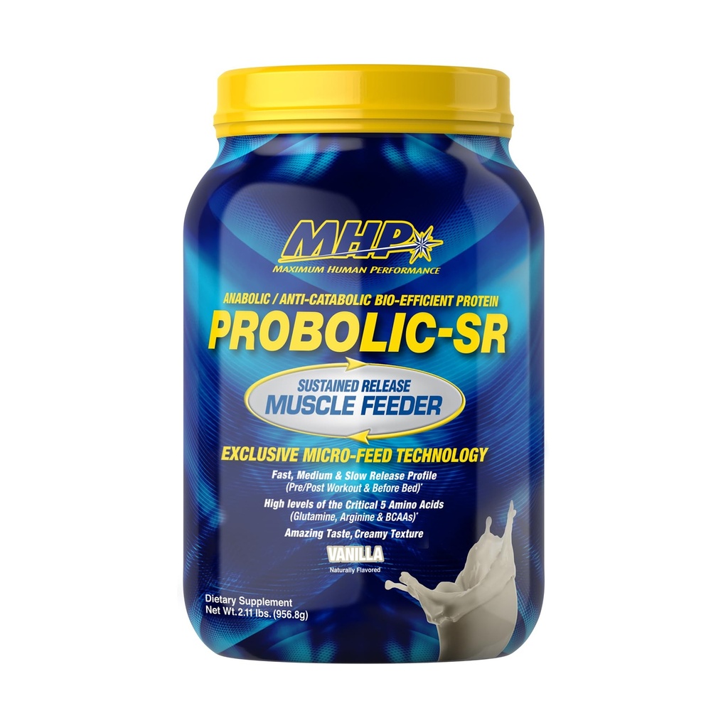 最高の人間の性能のProbolic-SR Sustained解放蛋白質の粉、24g蛋白質、BCAAs、グルタミン、アルギニン、プレワークアウト、ポスト ワークアウト、夜間蛋白質、2lbs、26のサービング、バニラ