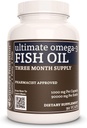 Remedy's Nutrition Ultimate Omega-3 Fish Oil | 1,000 mg, 90 Softgels 栄養補助食品 | 3ヶ月の供給 | EPA, DHA, GLA, ALA, LA 脂肪酸