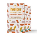 HELPS TEAS | 免疫ブーストティーに役立ちます | エキナセア、ユーカリ、ミント、リンデン、タイムとナチュラルハニー風味の有機ハーブブレンド。 呼吸器の健康を促進 | 16 ティーバッグ - 3 パック |