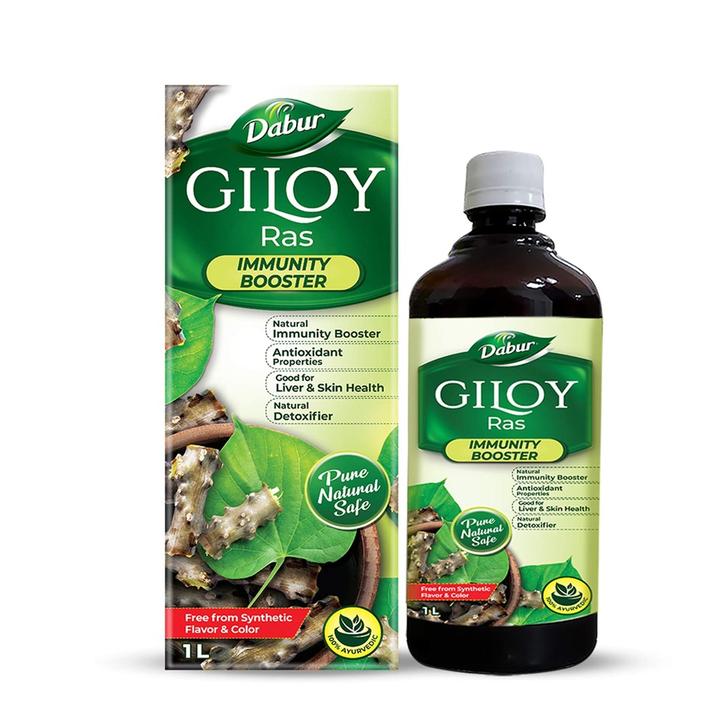 Dabur Giloyジュースの酸化防止剤の自然な源が付いている免除のブースター - 1 L