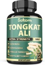 Satoomi 9in1 Tongkat Ali Root Extract 200:1 - Ashwagandha、Tribulus Terrestris - 150カプセル5ヶ月 - サポート強度、エネルギー、健康的な免疫