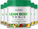 Lean Bodiトニックパウダー公式フォーミュラ、LeanBodiトニックオールナチュラル - ビタミンB6、BCAA、LeanBodiパウダーサポート、Lean Bodiアドバンスフォーミュラレビュー(5パック)