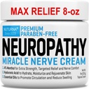 Neuropathy Nerveリリーフクリーム - プレミアムNerveクリーム3XアクションターゲティングリリーフとソーシングNerve快適性 - 4%メンソール、足の爪の足のつま先と背中のためのMSMの最大強度 - スーパー大8オズ