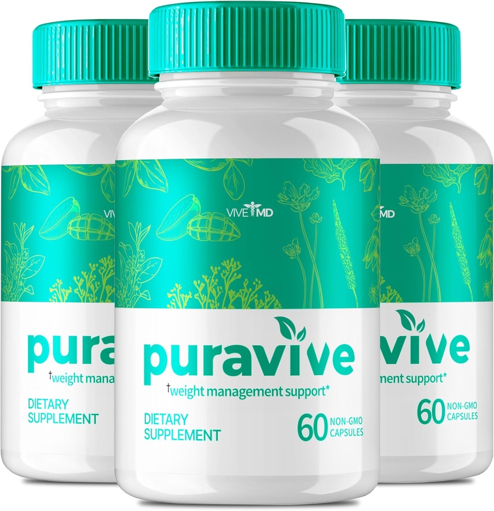 Vive MDのPuraviveの優れた減量は-元の方式-重量の損失のカプセルの原物、Puraviveの減量の丸薬、Puraviveのエキゾチックな米方法(3パック)を扱います