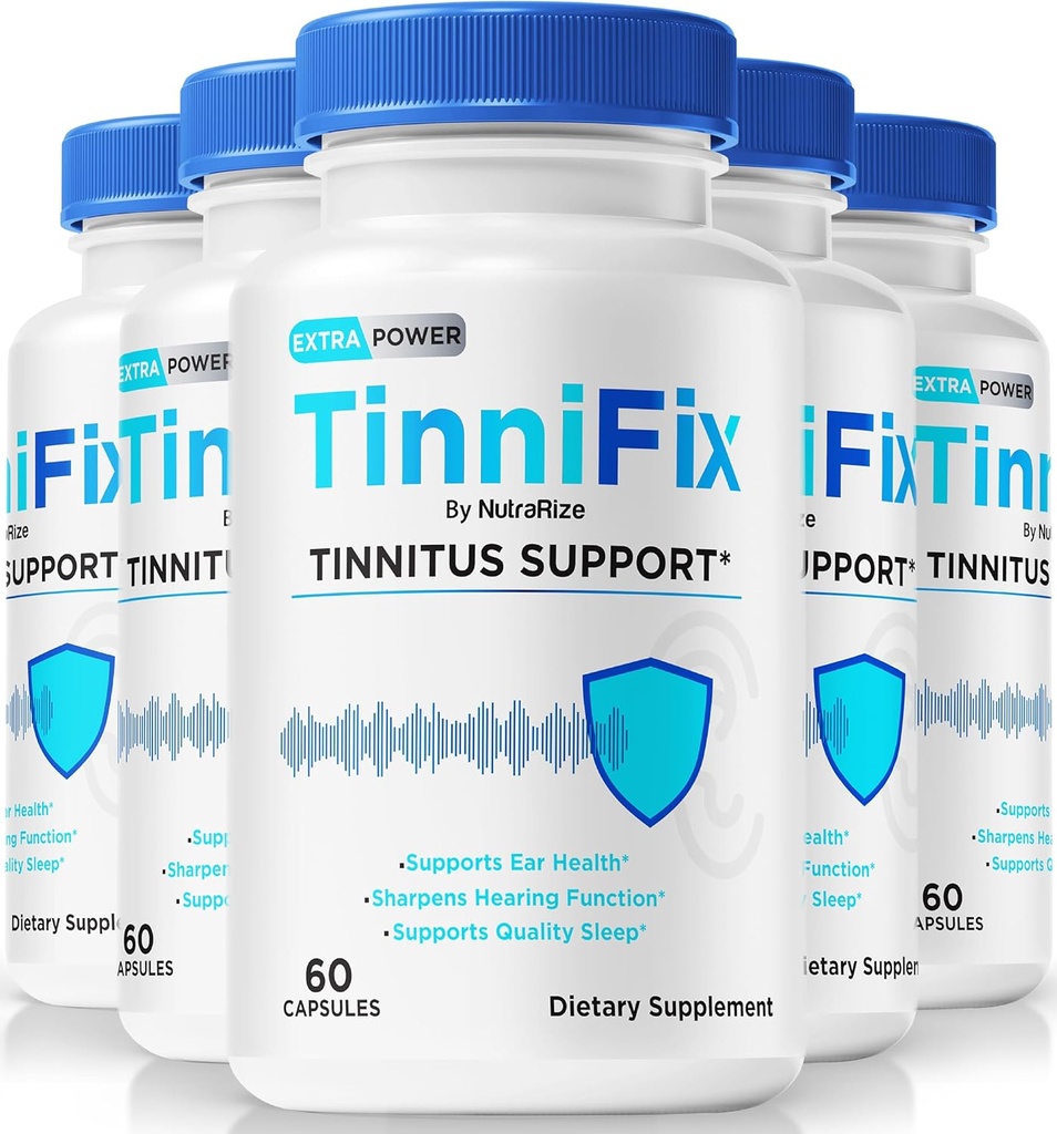 (5パック) Tinnifixカプセル - 高度な補聴器サポートフォーミュラ、Tinifix Pillsは、健康な補聴器を維持し、完全な耳の健康、公式Tinkni Fix Review(300カプセル)