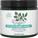 Vitanica Phytoestrogen の草の非 GMO PMS、女性のための月経の救助の補足、ホルモンのバランス、夜は及び熱い抜け目がない救助、大豆 Isoflavone、ビーガン、粉 8 Oz (Phytoestrogen の草のプロ ロゴ)