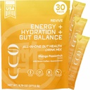 Revive Gut Health Drink Mix|Apple Cider Vinegar Prebiotics、Probiotics Gut Health for Women & Men|グリーンコーヒー、グアラナ|サポート消化の健康、エネルギー&水給|マンゴーパッションフルーツ、30サービング