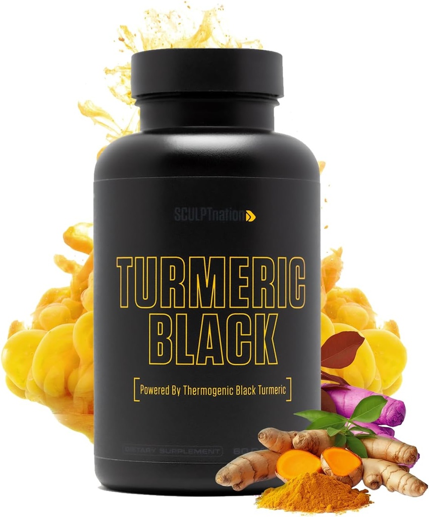 Sculpt Nation by V Shred Powerful Turmeric Supplement - Turmeric Curcumin with Black Pepper & Patented Ingredients for Joint Health - 30-Day Supply