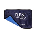 ストラップ付きFlexiKold再使用可能なゲルアイスパック - 怪我のためのコールドコンプレッションパック - 背中、肩、足、膝、坐骨、筋肉痛のための柔軟な医療アイスラップ - ハーフサイズ