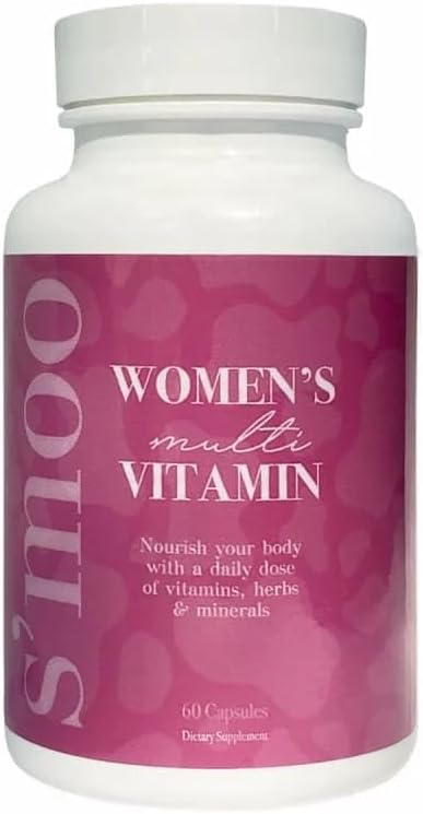 S'moo Women's Multivitamin | PCOS Multivitamin, 女性のためのホルモンバランス, 女性のための豊饒サプリメント, 排卵サプリメント, Ovarian Health (30 サービング)