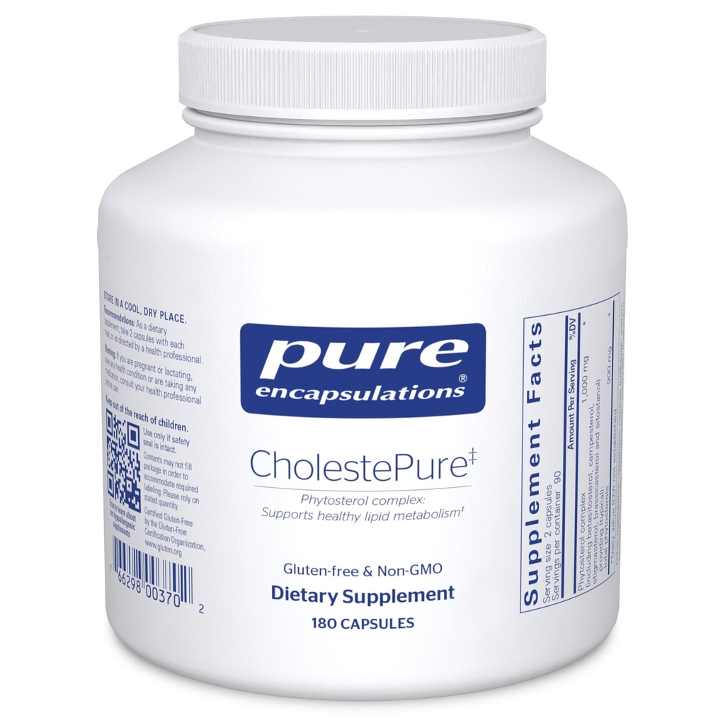 純粋なカプセル化 CholestePure | 心血管の健康、酵素機能、および脂質代謝をサポートするためのサプリメント | 180 カプセル