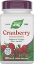 Nature's Way Cranberry Premium Blend, Supports Urinary Tract Health*, With Vitamin C, For Men & Women, No Gluten, 120 Tablets (Packaging May Vary)