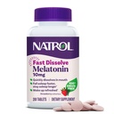 NatrolのMelatonin 10mgの速い分解のタブレット-いちごの味、200の計算、睡眠サポート、大人のための速い分解のMelatonin、200日の供給
