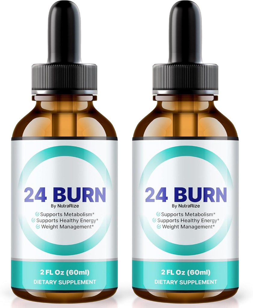NutraRize(2 24 Burn Drops、All-Natural 24Burn Liquid Supplement、ヘルシーでアクティブなライフスタイルをサポートする公式栄養式、Gotasのレビュー(60サービング)