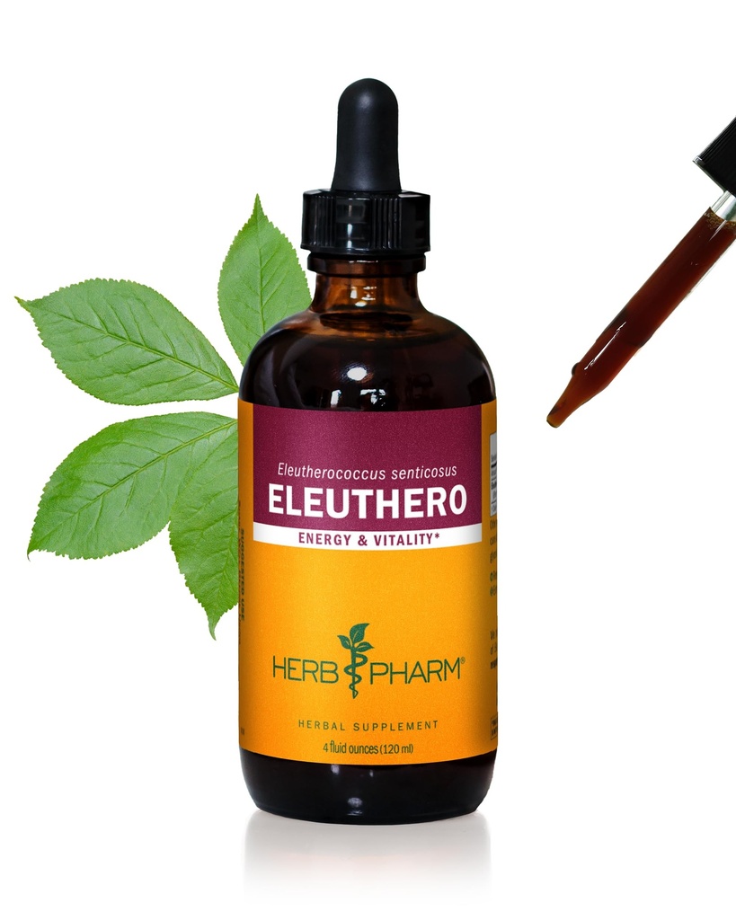 ハーブ Pharm Eleuthero (シベリア Ginseng) Root 液体抽出物 エネルギーとスタミナ, Cane アルコール, 4 Ounce