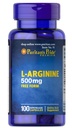 Puritan's Pride L-Arginine 500 mg, 心臓健康サポート, 100 カウント