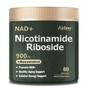 Airboy Liposomalニコチンアミドリボシド900mg、レスベラトロール&ケルセチン付きNADサプリメント、第三部テスト、アンチエイジング、エネルギー、フォーカス80カウント