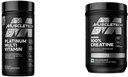 MuscleTech のクレアチンの Monohydrate の粉プラチナ 純粋な Micronized 筋肉回復 + ビルダー及び免疫サポートのためのプラチナ Multivitamin 18 のビタミン及び鉱物