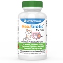 DrFormulas Nexabiotic Probiotics for Cats Powder | Saccharomyces Boulardii Lactobacillus, 消化の健康のためのベストプロバイオティクスサプリメント 30 カプセル