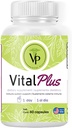 Vital Plus - varicose静脈とサポートジョイント構造の治療 - エネルギーサプリメント - 100%オーガニック60カプセル