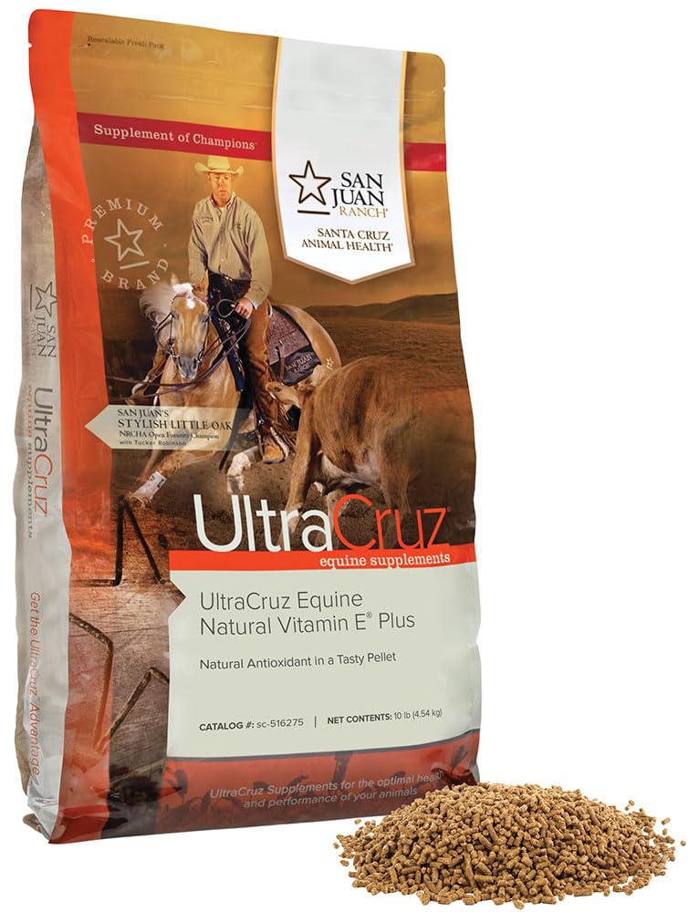 UltraCruz - 馬、10 lb、餌(66 日の供給)のためのsc-516275 Equineの自然なビタミン E プラスの補足