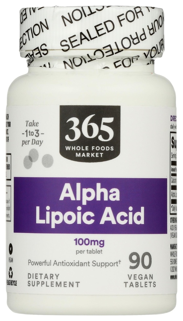 365 by Whole Foods Market, Alpha Lipoic Acid 100mg, 90 Count