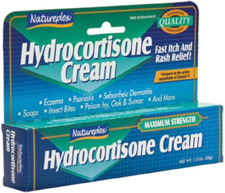 Natureplex Hydrocortisone 1% クリーム, 1 オンス, 6 チューブ パック